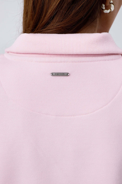 The Ballerina Pink Extreme Oversized Mock Neck
